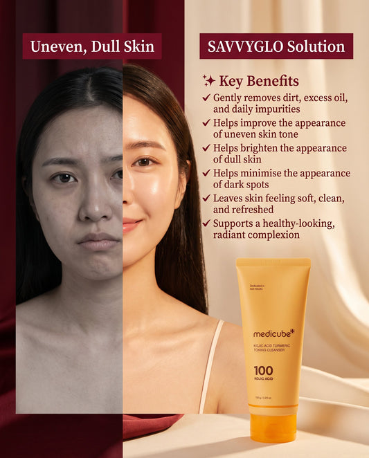 Kojic Acid Turmeric Toning Cleanser key benefits