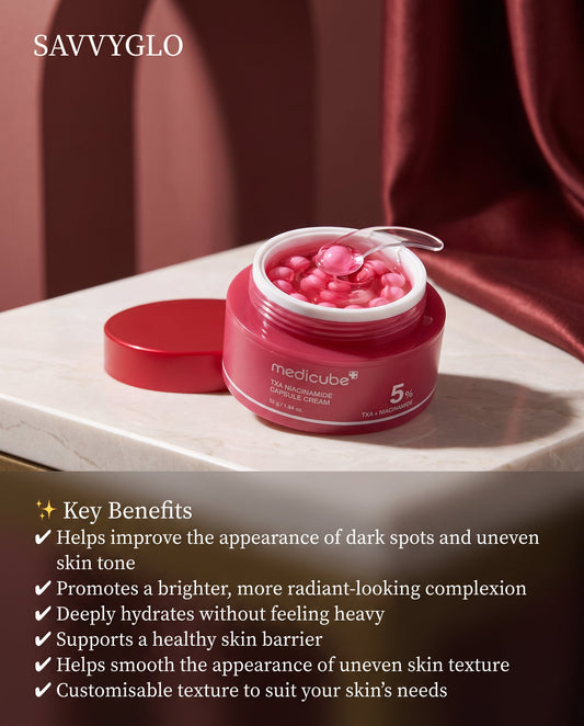 TXA Niacinamide Capsule Cream key benefits