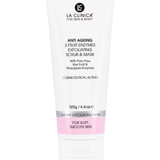 Anti ageing 3 fruit enzymes scrub & mask