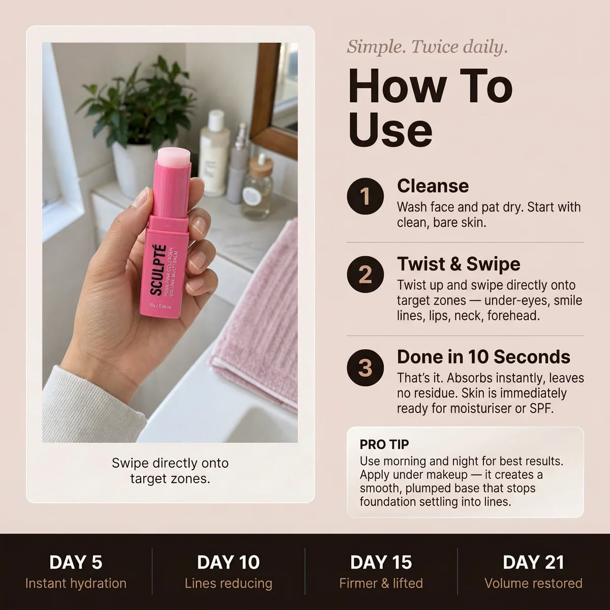 How to use Medicube PDRN Pink Collagen Volume Multi Balm