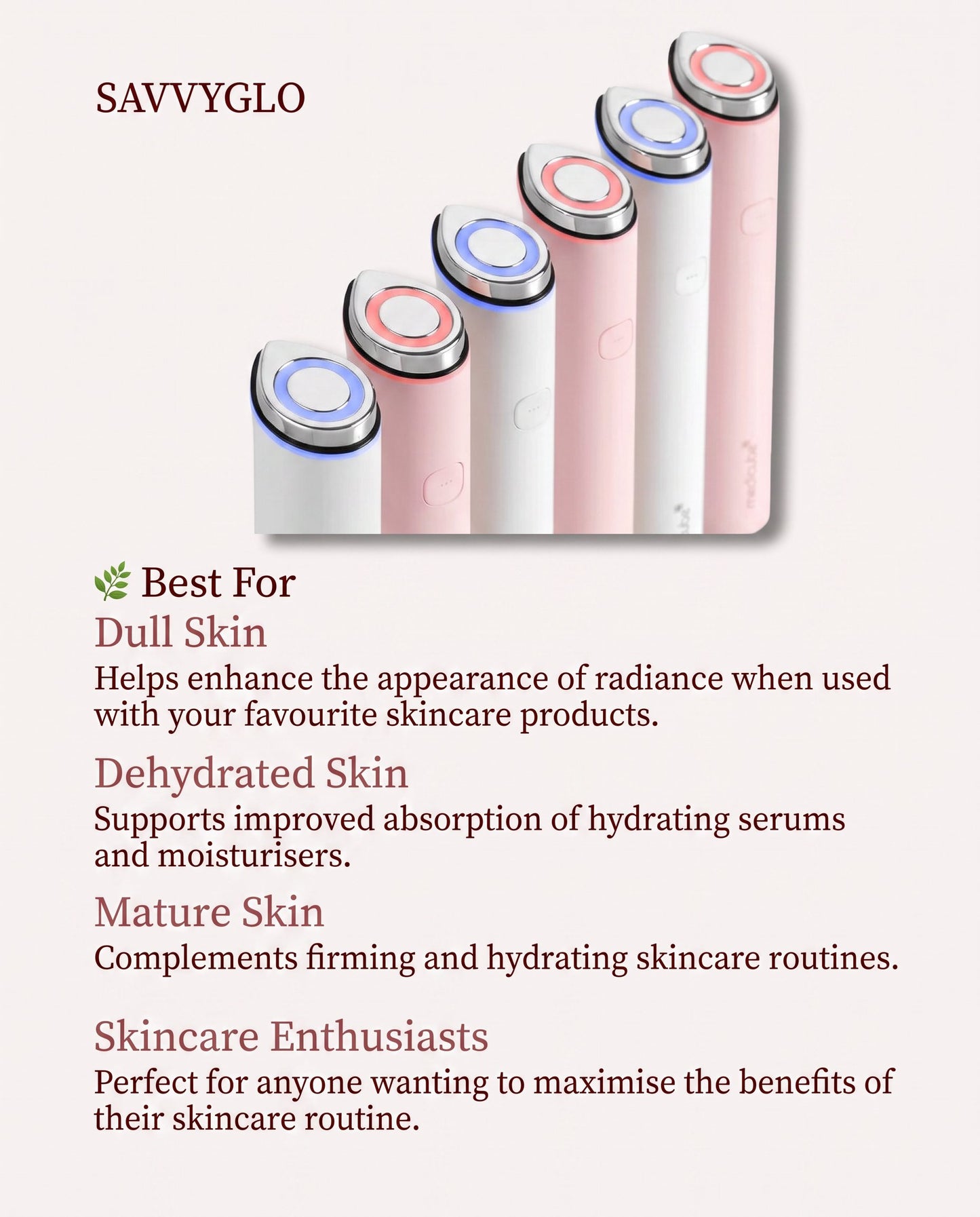 Age-R Booster Pro Mini skin types