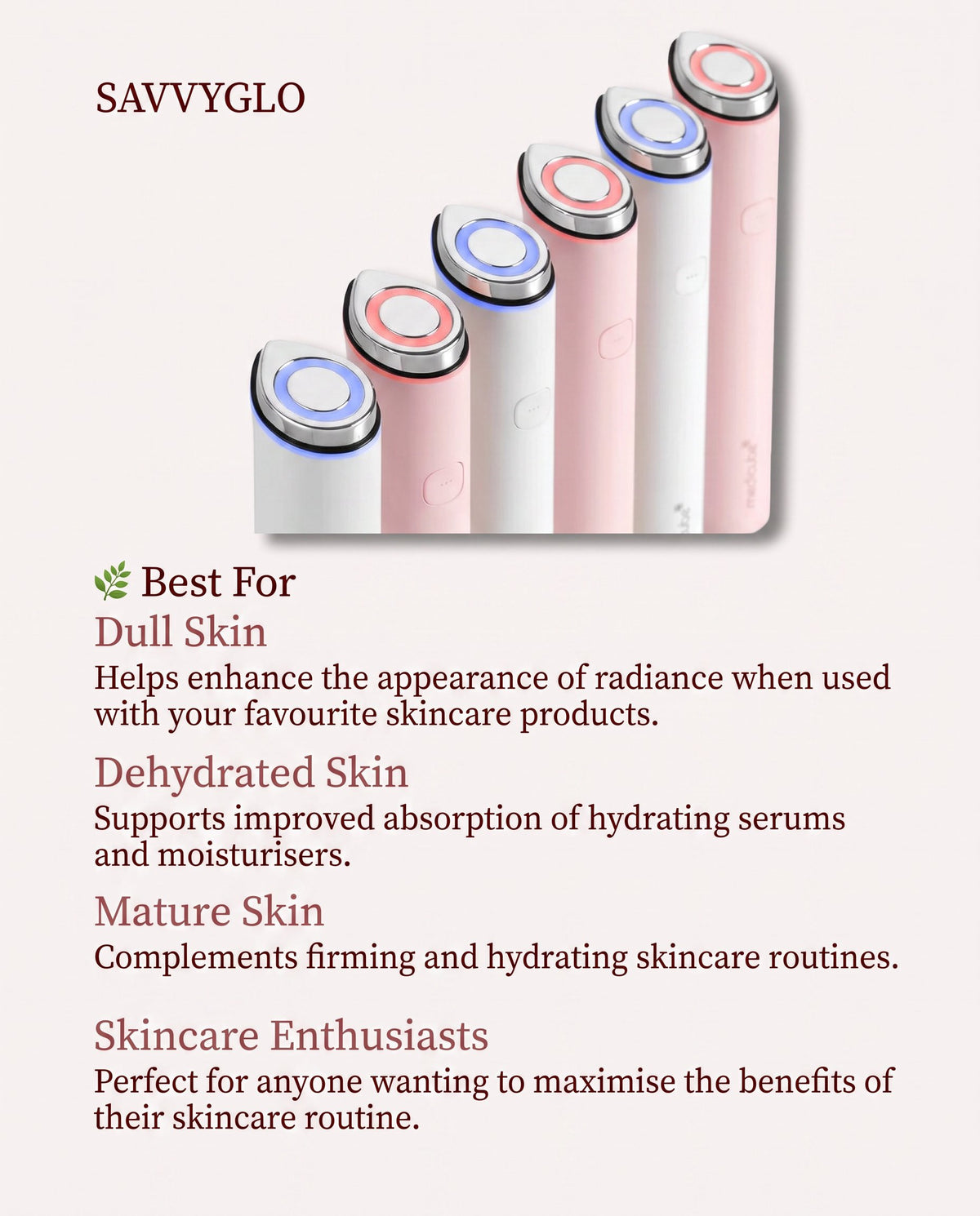 Age-R Booster Pro Mini skin types