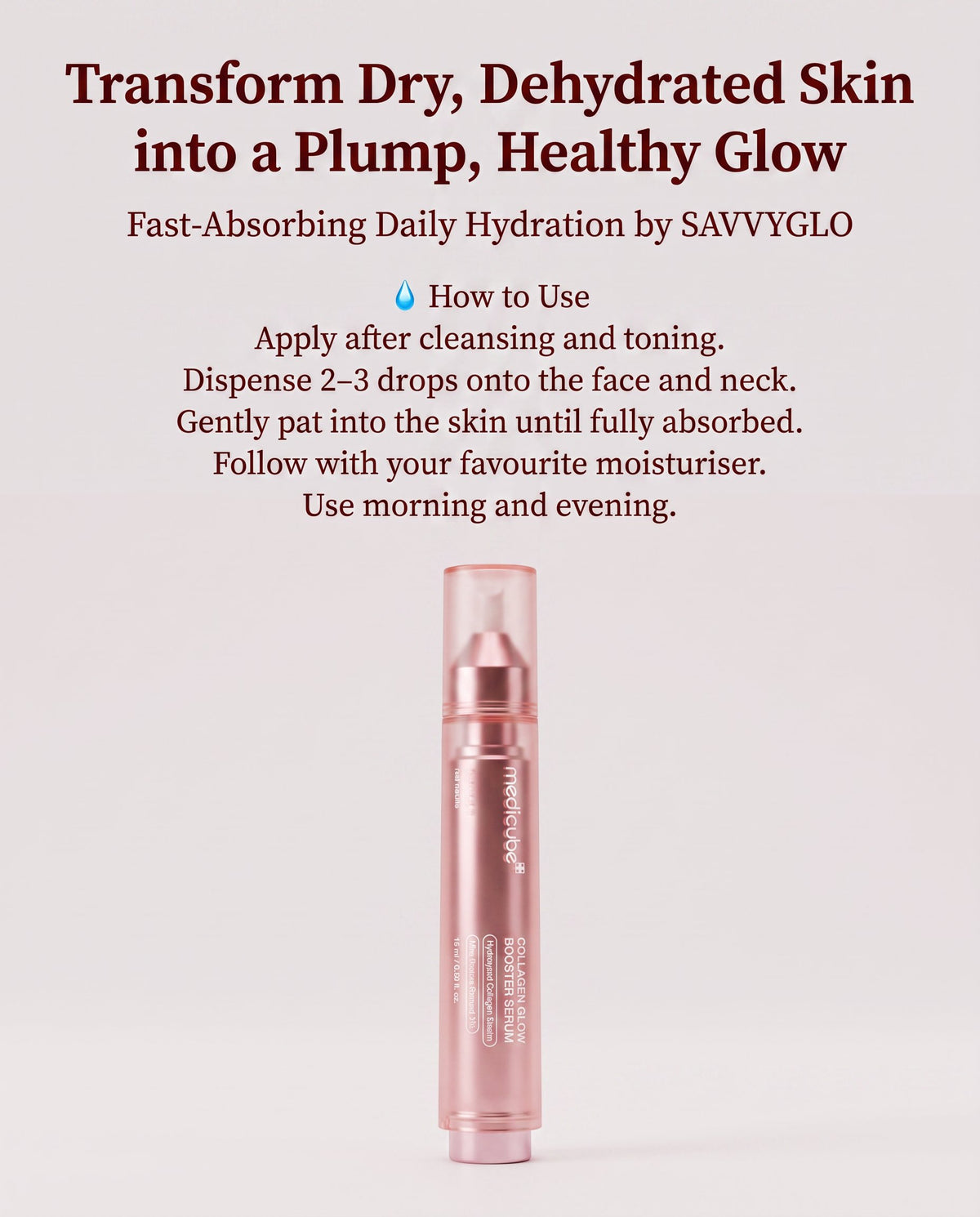 How to use Medicube Collagen Glow Booster Serum