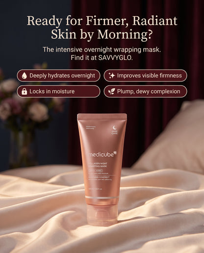 Collagen night wrapping mask key benefits