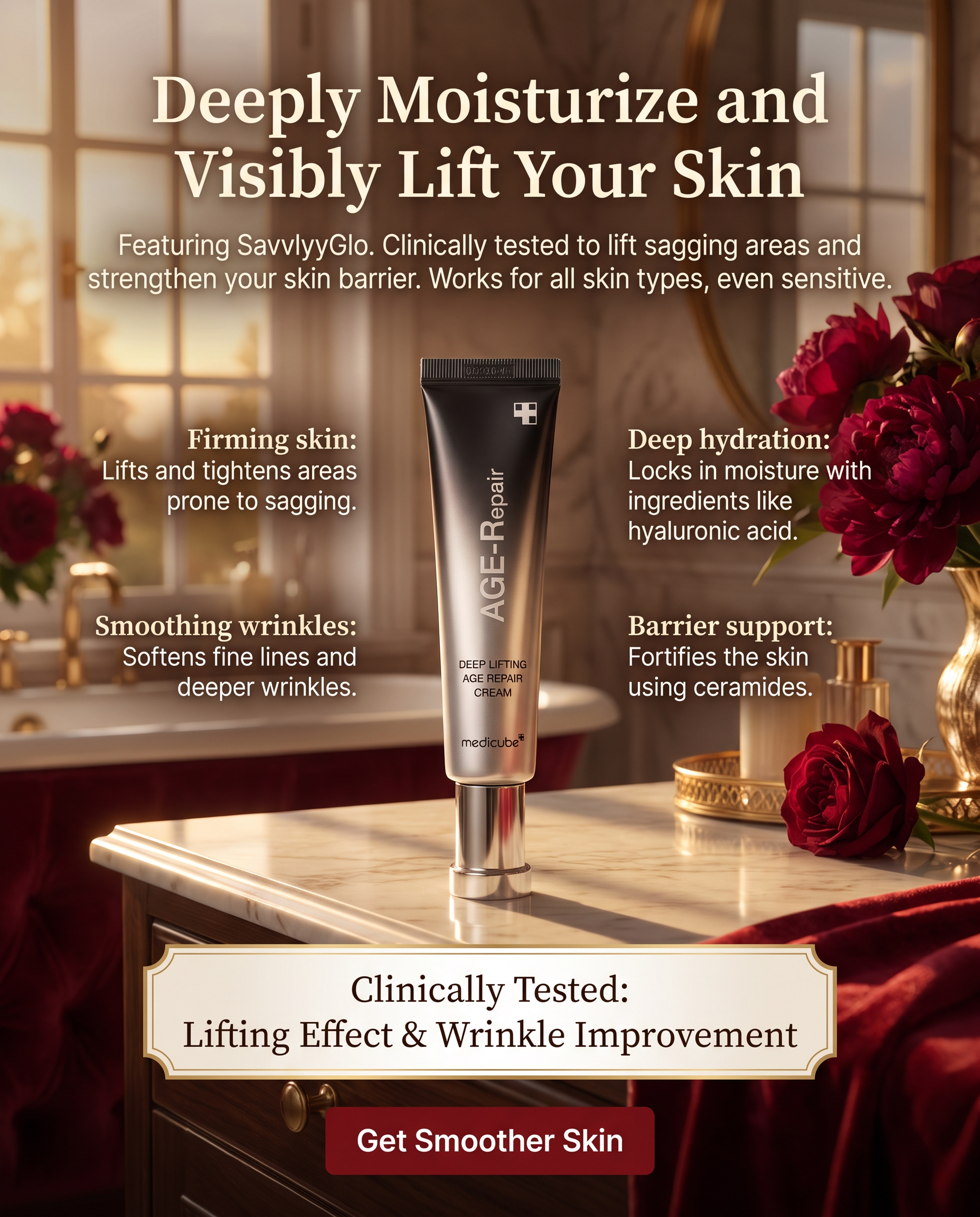 Deep Lifting Age Repair Cream key benefits