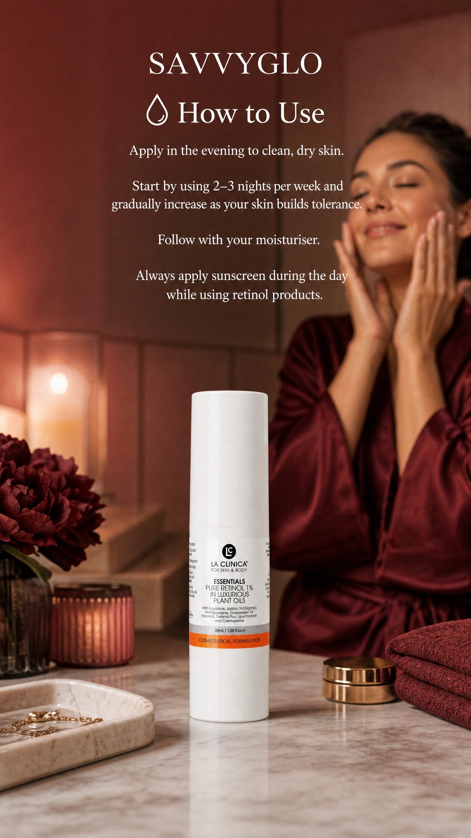 How to use Essentials Pure Retinol 1% Plant Oil