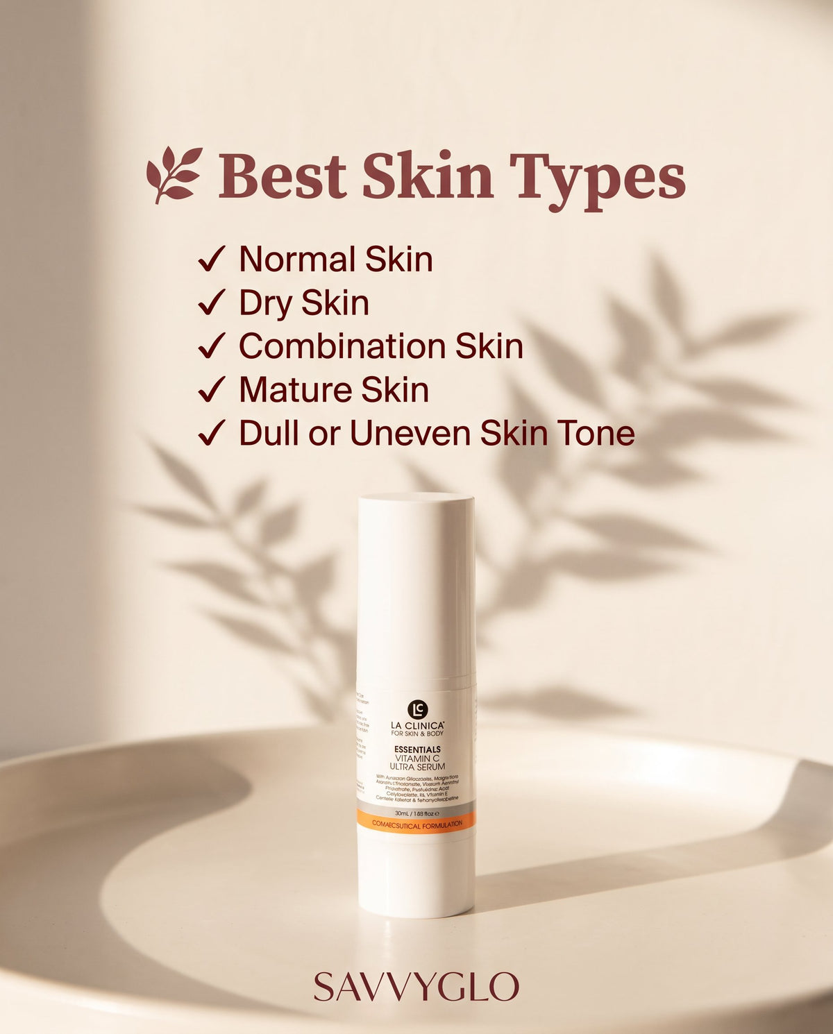 Essentials Vitamin C Ultra Serum skin types