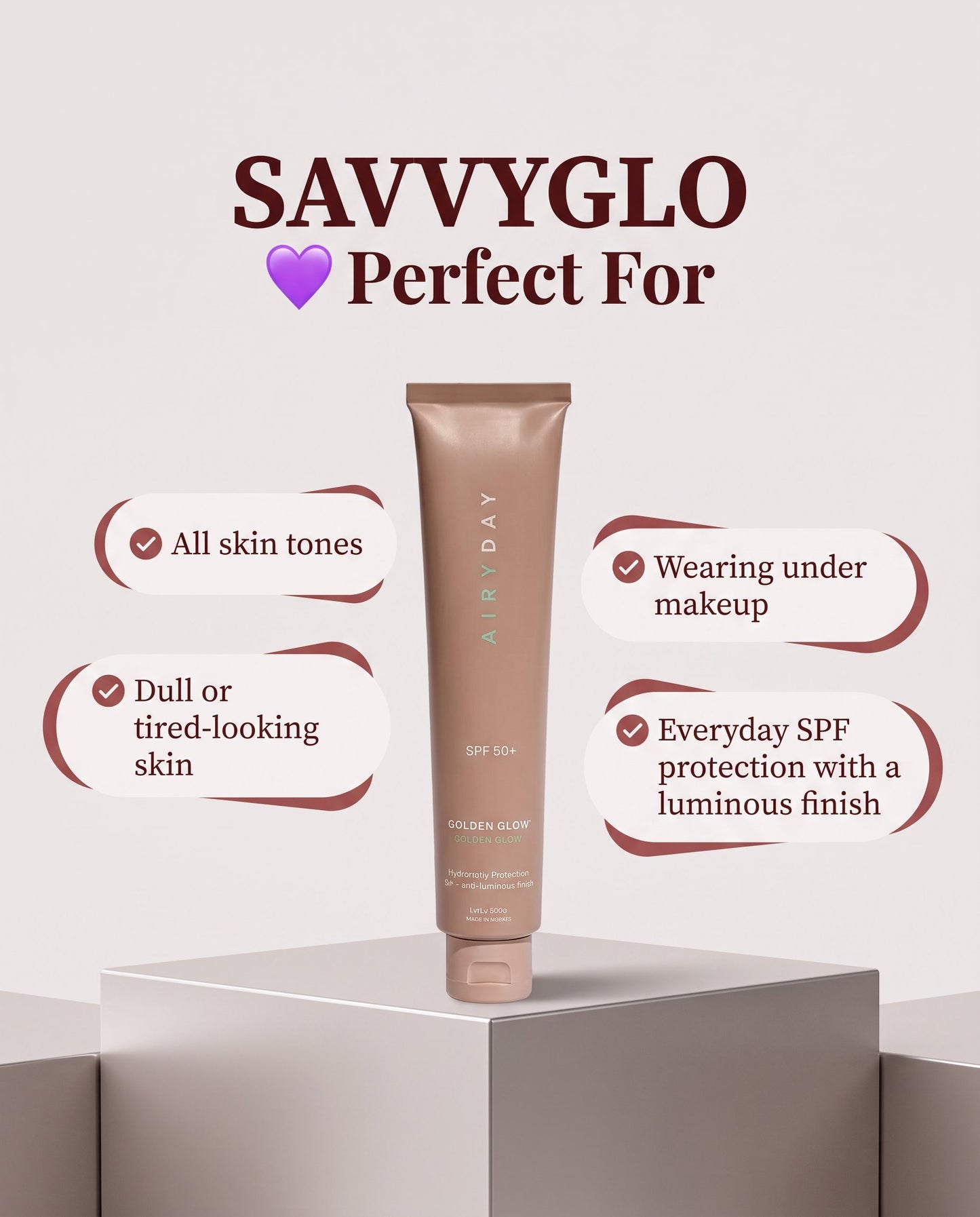 Golden Glow SPF50+ Dreamscreen 75ml perfect for