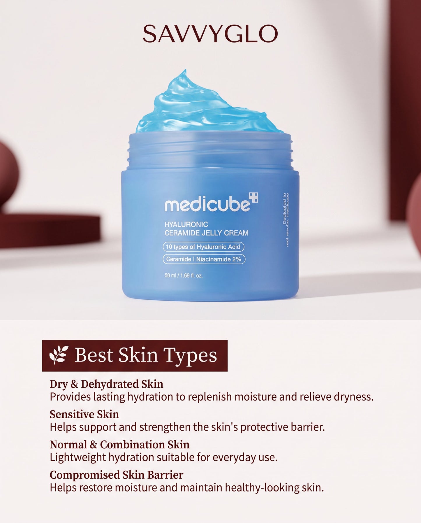 Hyaluronic Ceramide Jelly Cream skin types