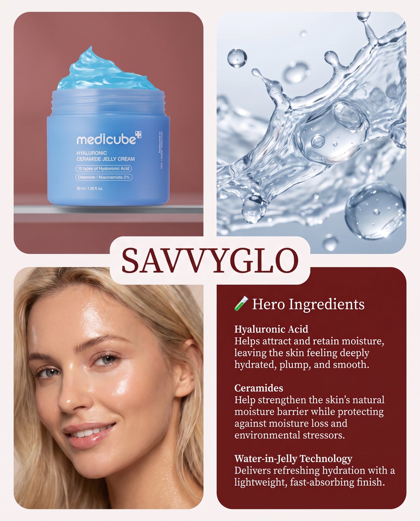 Hyaluronic Ceramide Jelly Cream ingredients