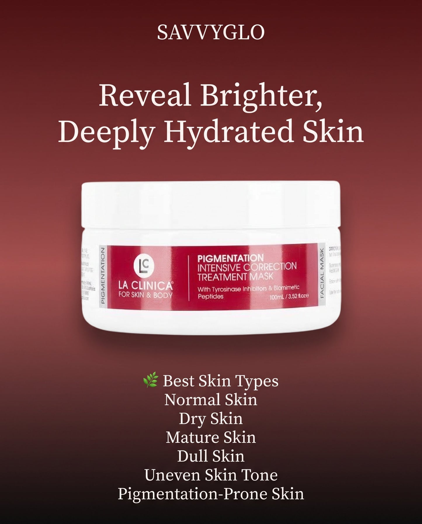 Brightening Treatment Mask skin types