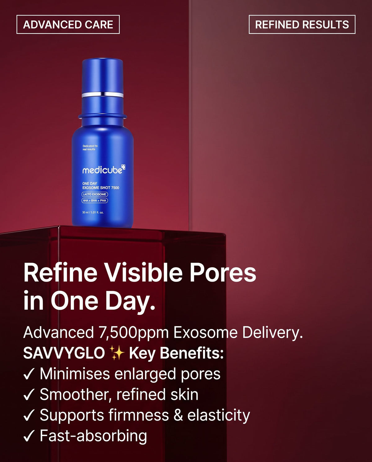 Medicube One Day Exosome Shot Pore Serum 7500 suitable skin types