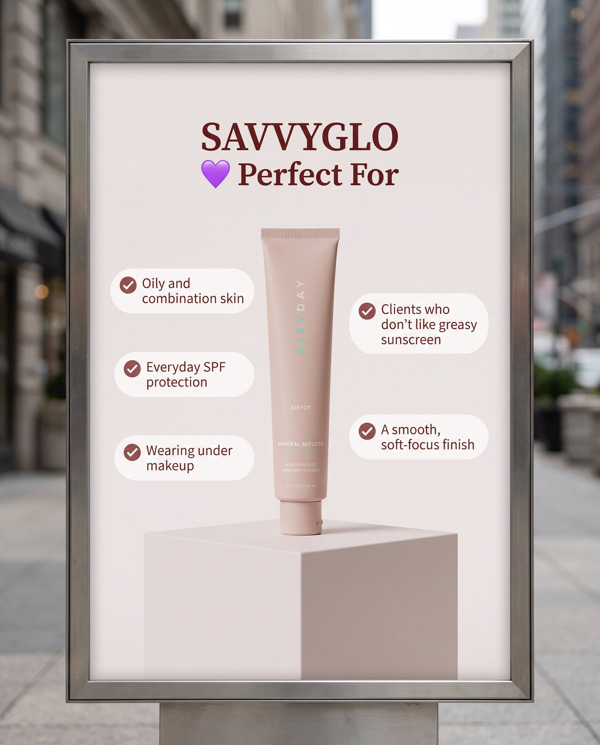 Mineral Mousse SPF50+ Dreamscreen 75ml perfect for