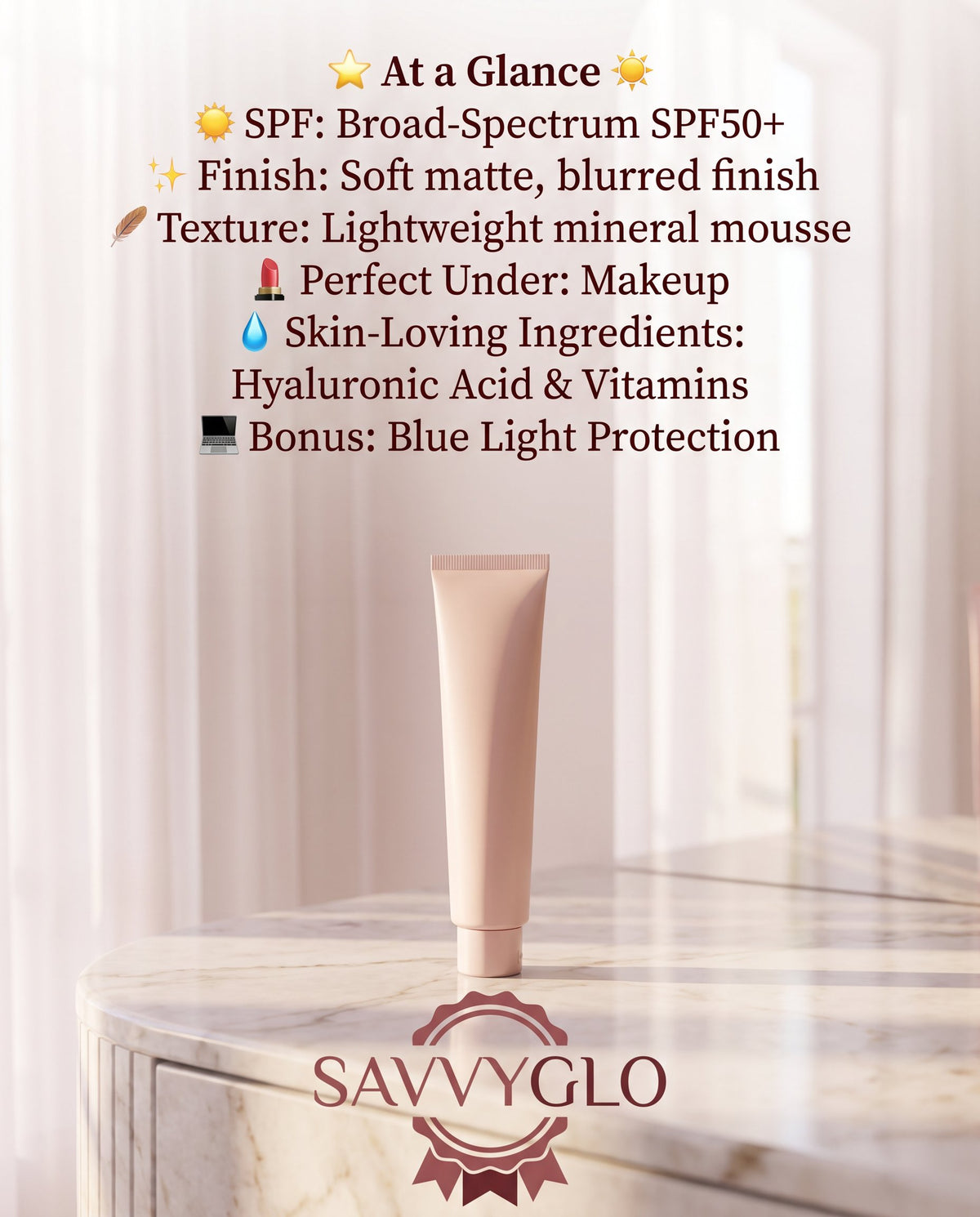 At a Glance Mineral Mousse SPF50+ Dreamscreen 75ml