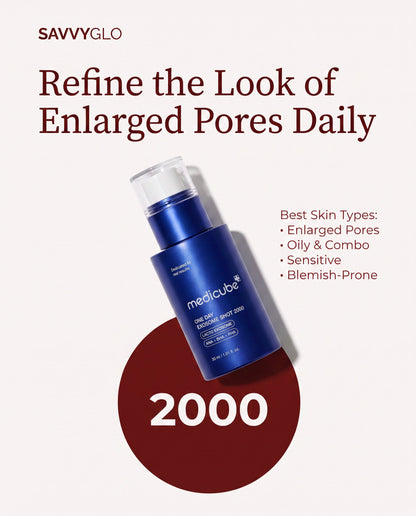 One Day Exosome Shot Pore Serum 2000 skin types
