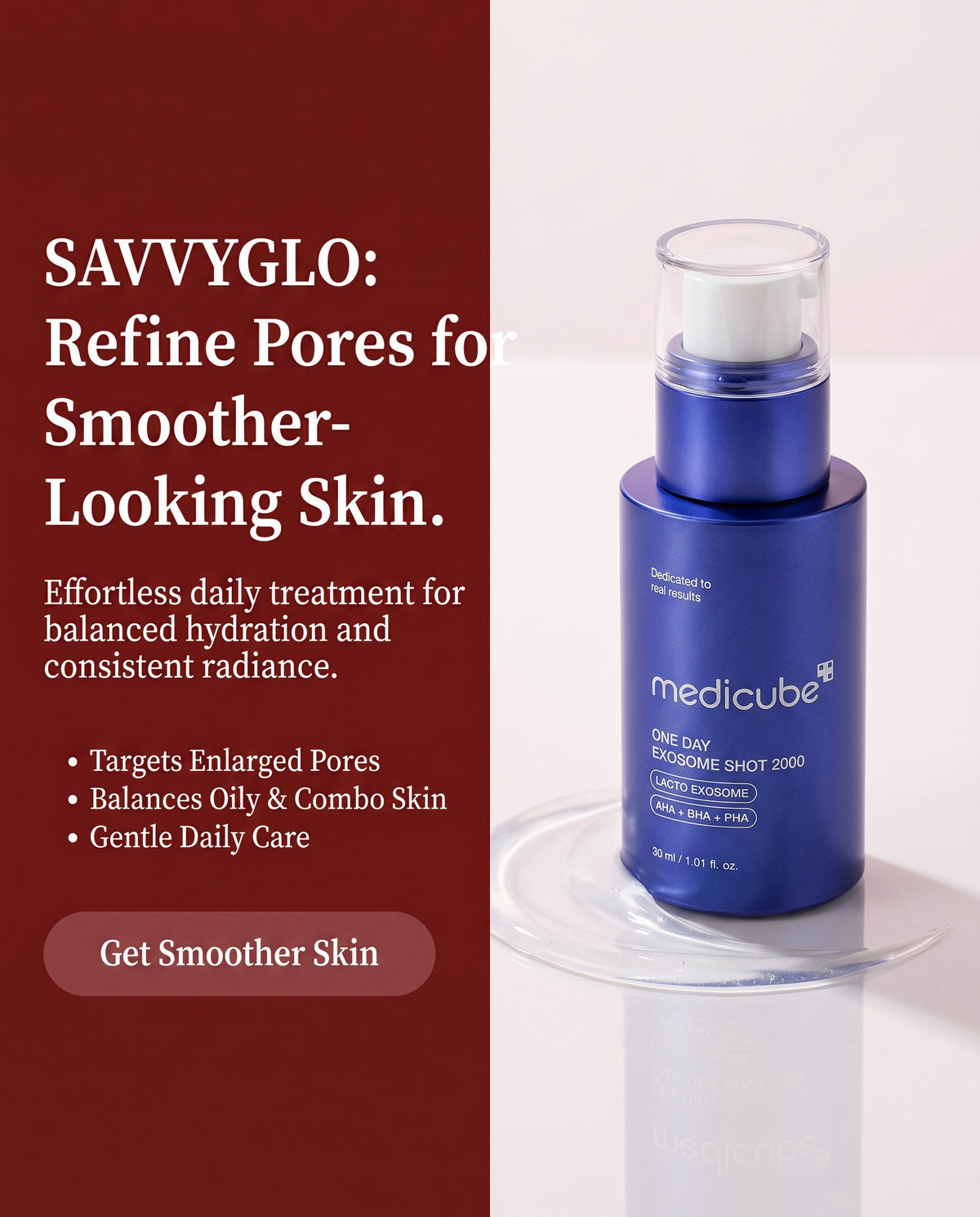 One Day Exosome Shot Pore Serum 2000 benefits