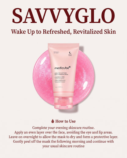 How to use Medicube PDRN Pink Caffeine Night Wrapping Mask