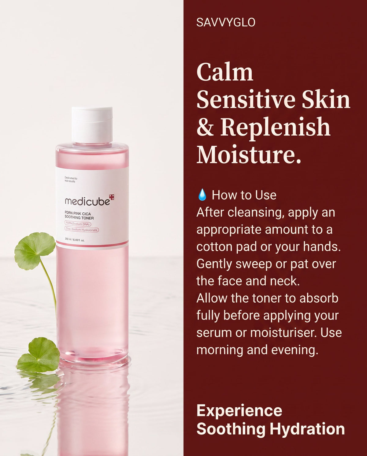 How to use Medicube PDRN Pink Cica Soothing Toner