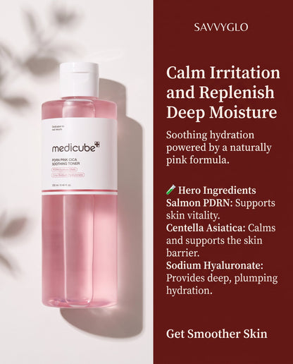 Medicube PDRN Pink Cica Soothing Toner ingredients