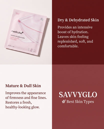 PDRN Pink Collagen Gel Mask Skin types
