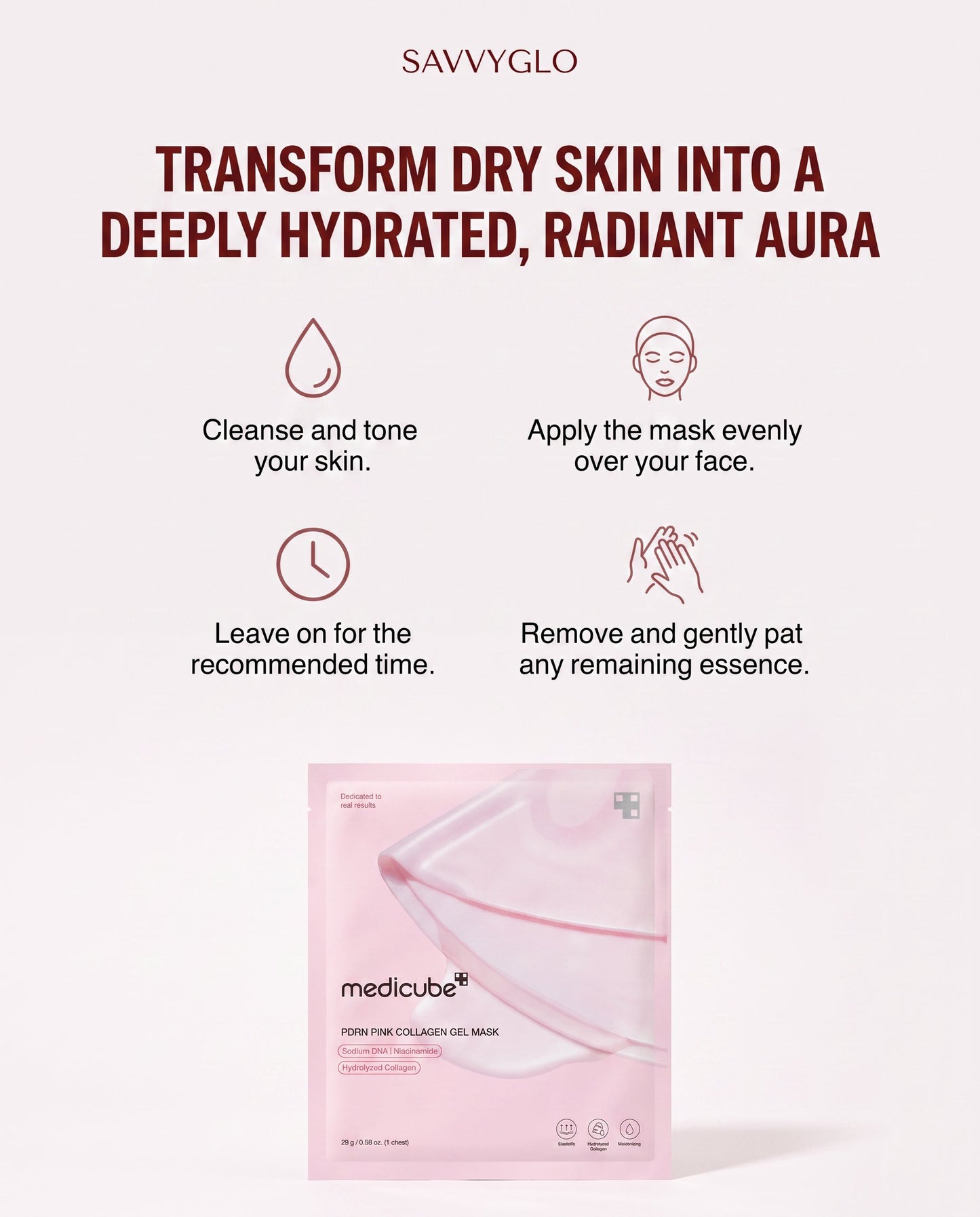 how to use PDRN Pink Collagen Gel Mask 