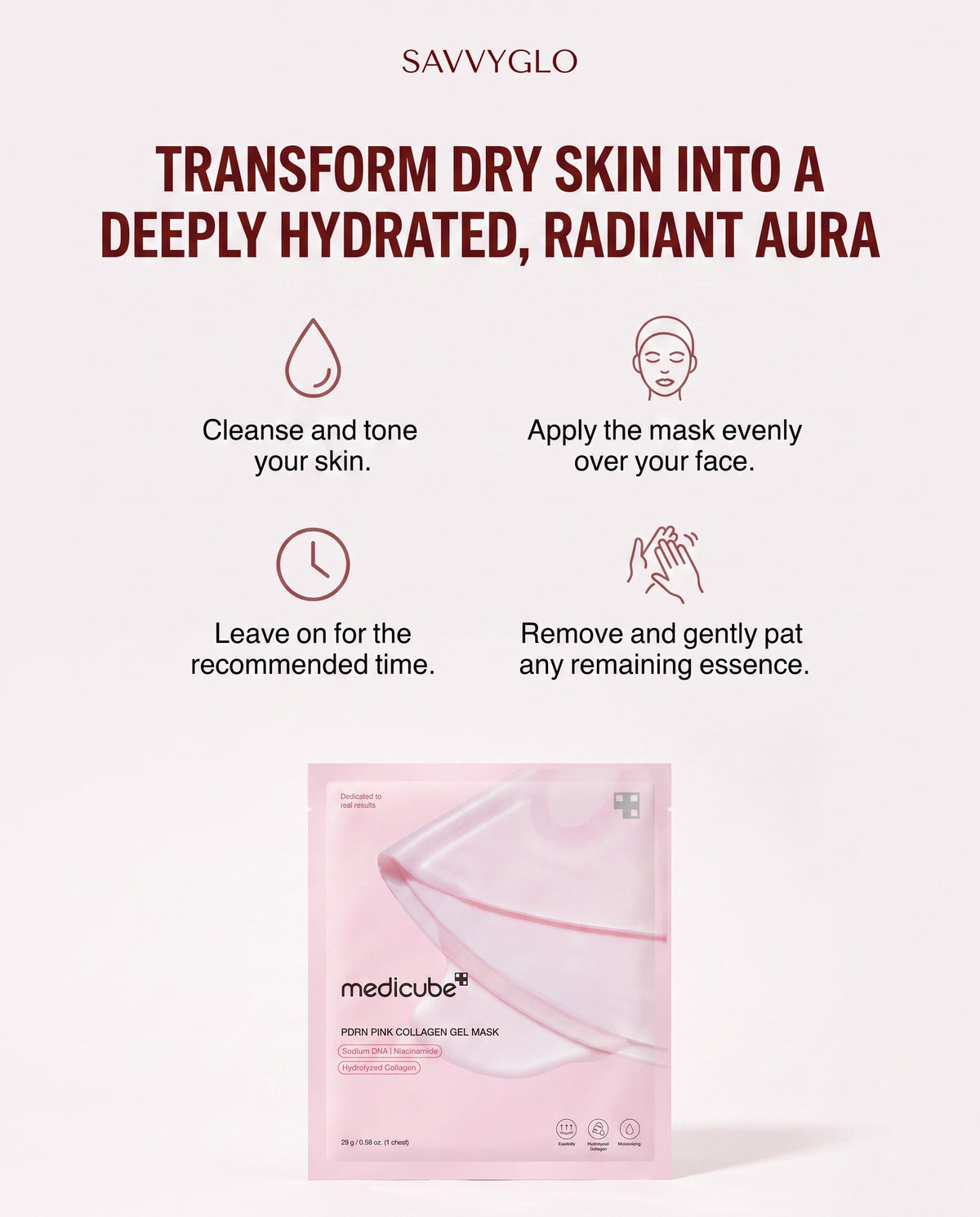 how to use PDRN Pink Collagen Gel Mask 