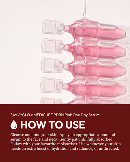How to use Medicube PDRN Pink One Day Serum