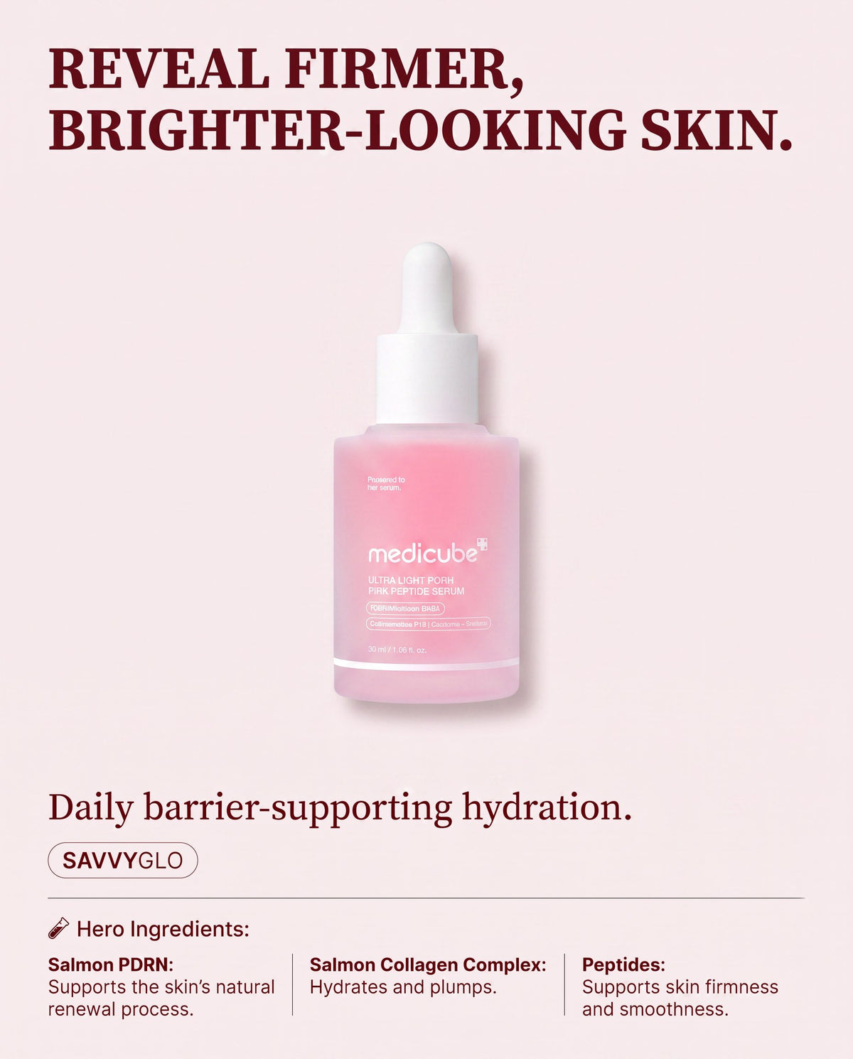 PDRN Pink peptide serum ingredients