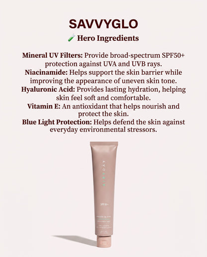 Pretty in zinc SPF50+ Dreamscreen 75ml ingredients
