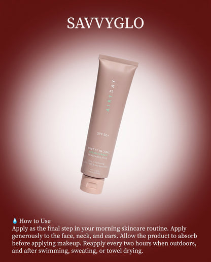 How to use Pretty in zinc SPF50+ Dreamscreen 75ml