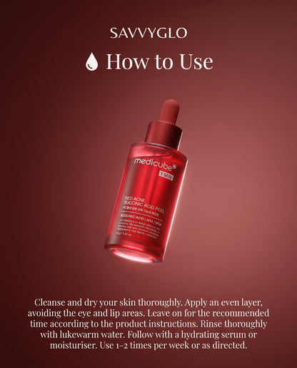 How to use Red Acne Succinic Acid Peel
