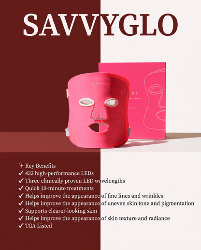 Bright On LED Face Mask key benefits