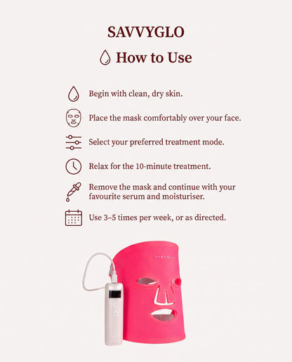 How to use Bright On LED Face Mask