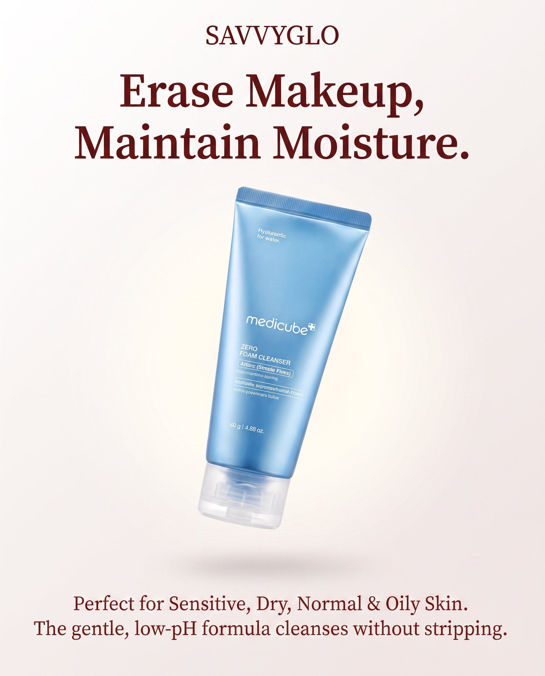 Zero Foam Cleanser skin types