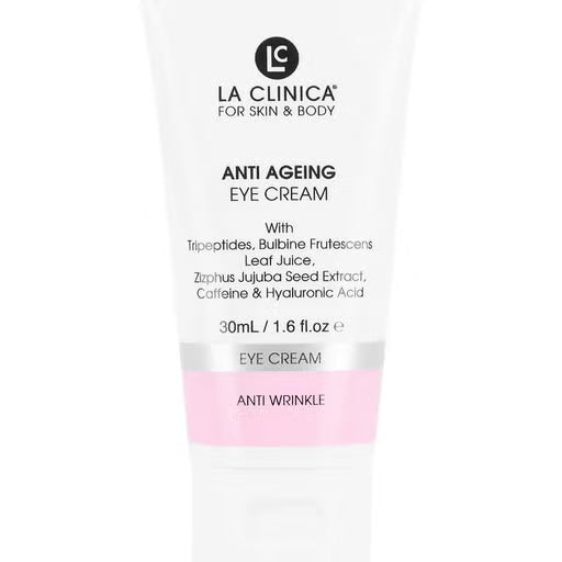 
La Clinica Anti Ageing Eye Cream skincare product — available from SavvyGlo