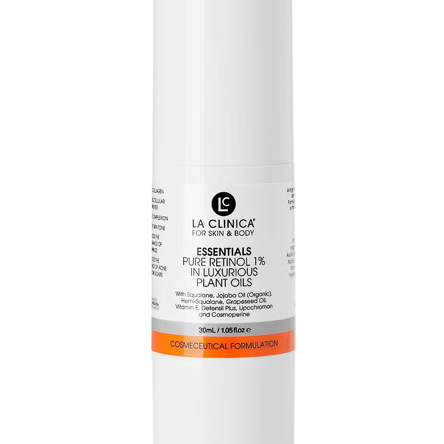 La Clinica Essentials Pure Retinol 1% Plant Oil skincare oil — available from SavvyGlo
