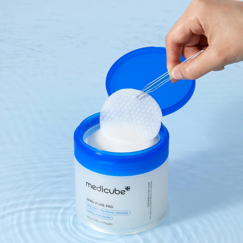 Medicube Zero Pore Pad exfoliating skincare pads for pores and skin texture