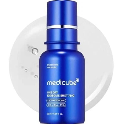 Medicube One Day Exosome Shot Pore Serum 7500 facial skincare serum — available from SavvyGlo