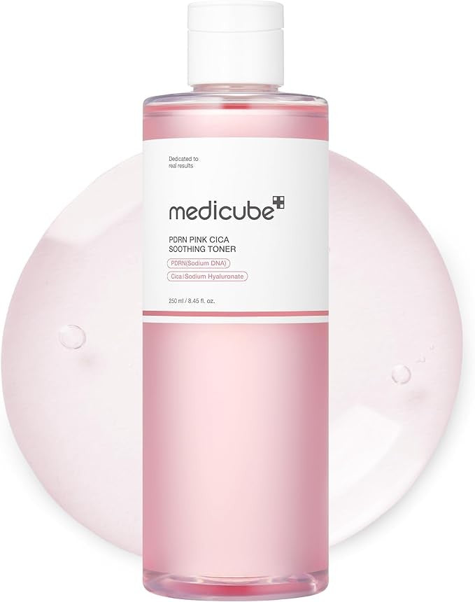 Medicube PDRN Pink Cica Soothing Toner facial skincare toner — available from SavvyGlo