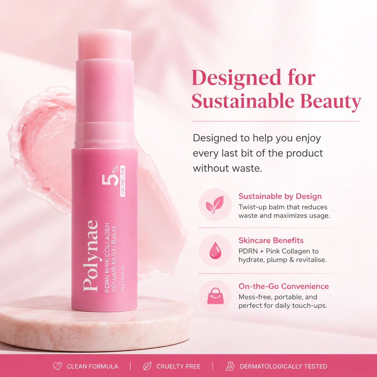 Medicube PDRN Pink Collagen Volume Multi Balm designed convenience