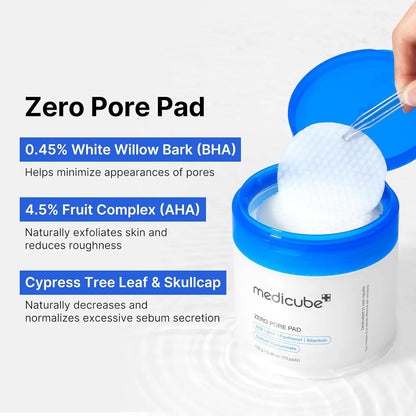 Medicube Zero Pore Pad suitable for oily, combination and congested skin