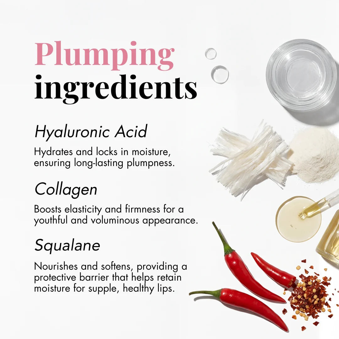 Smooche Extreme Lip Plumper ingredients for fuller-looking, hydrated lips